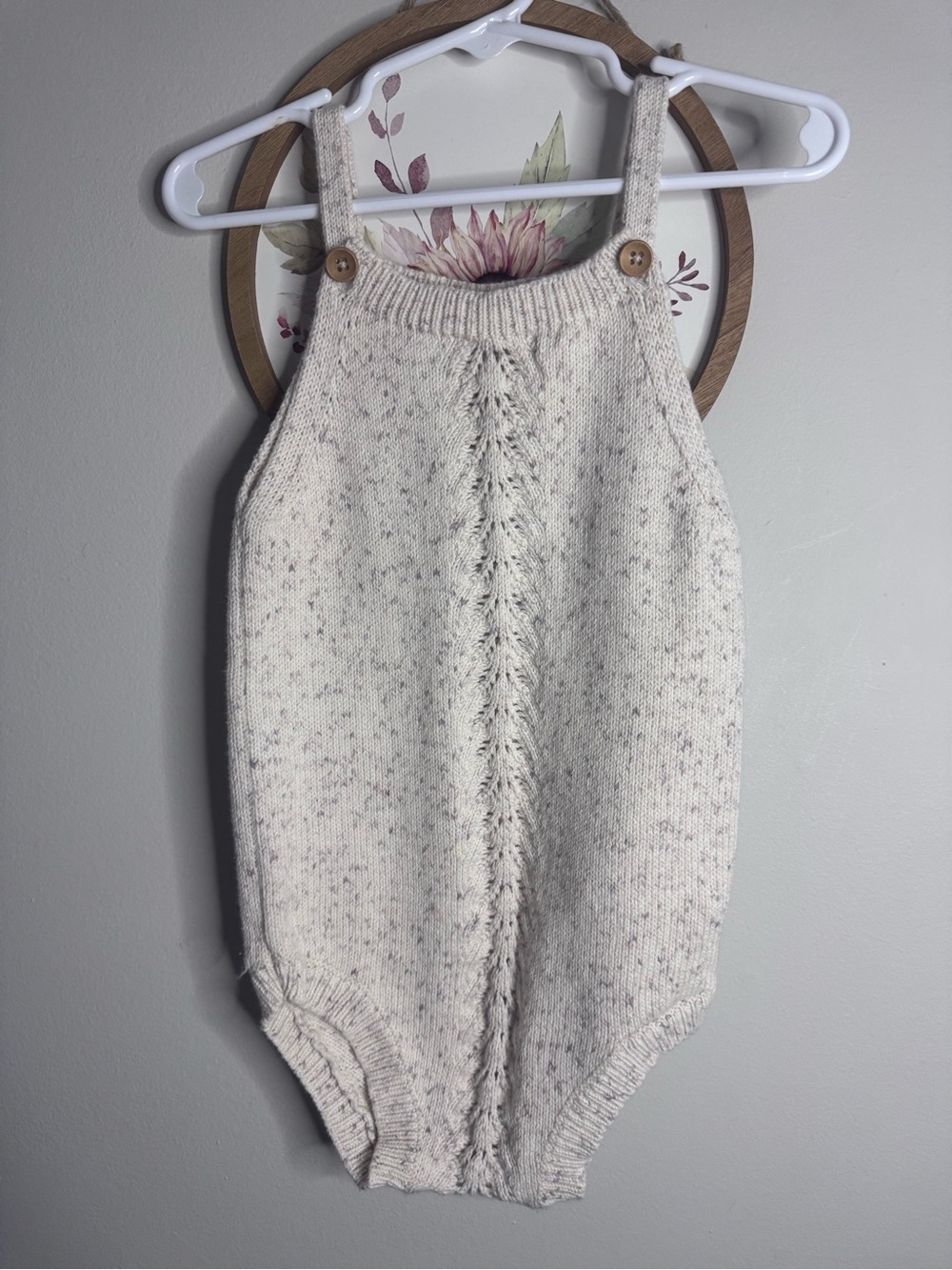 Jamie kay speckled Infant Romper bubble  in Speckled Cream